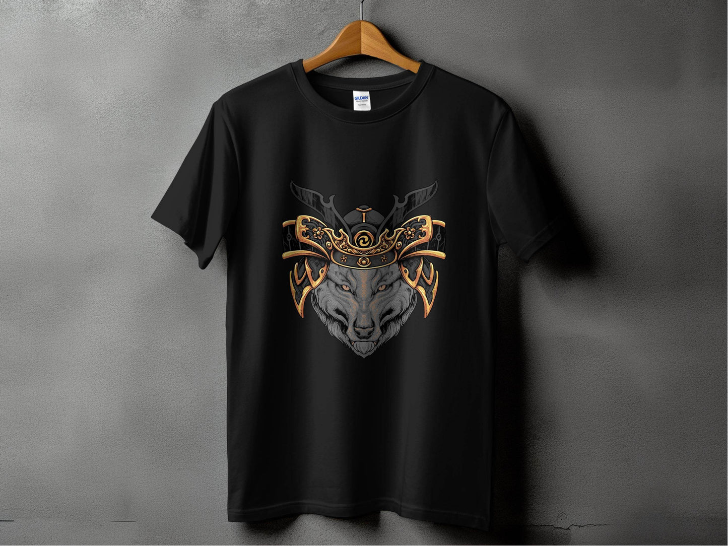 Fierce Wolf Samurai Warrior Graphic T-Shirt - Design & Vybe