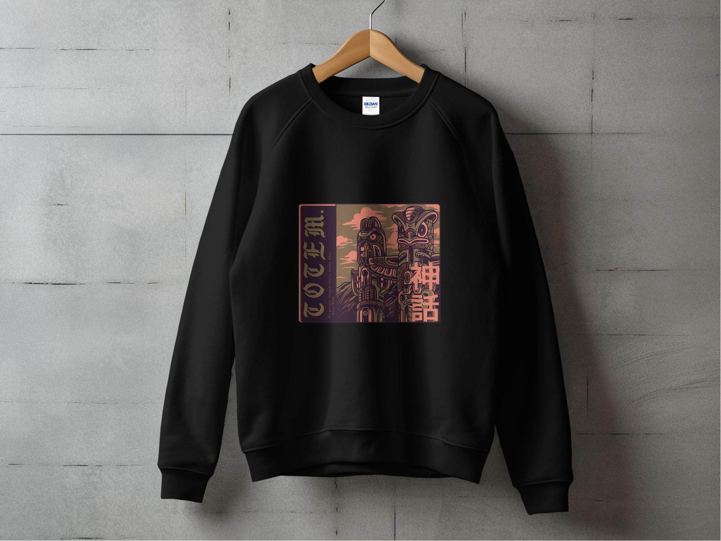 Be Yourself Japanese Totem Poles Graphic Design Sweater - Design & Vybe