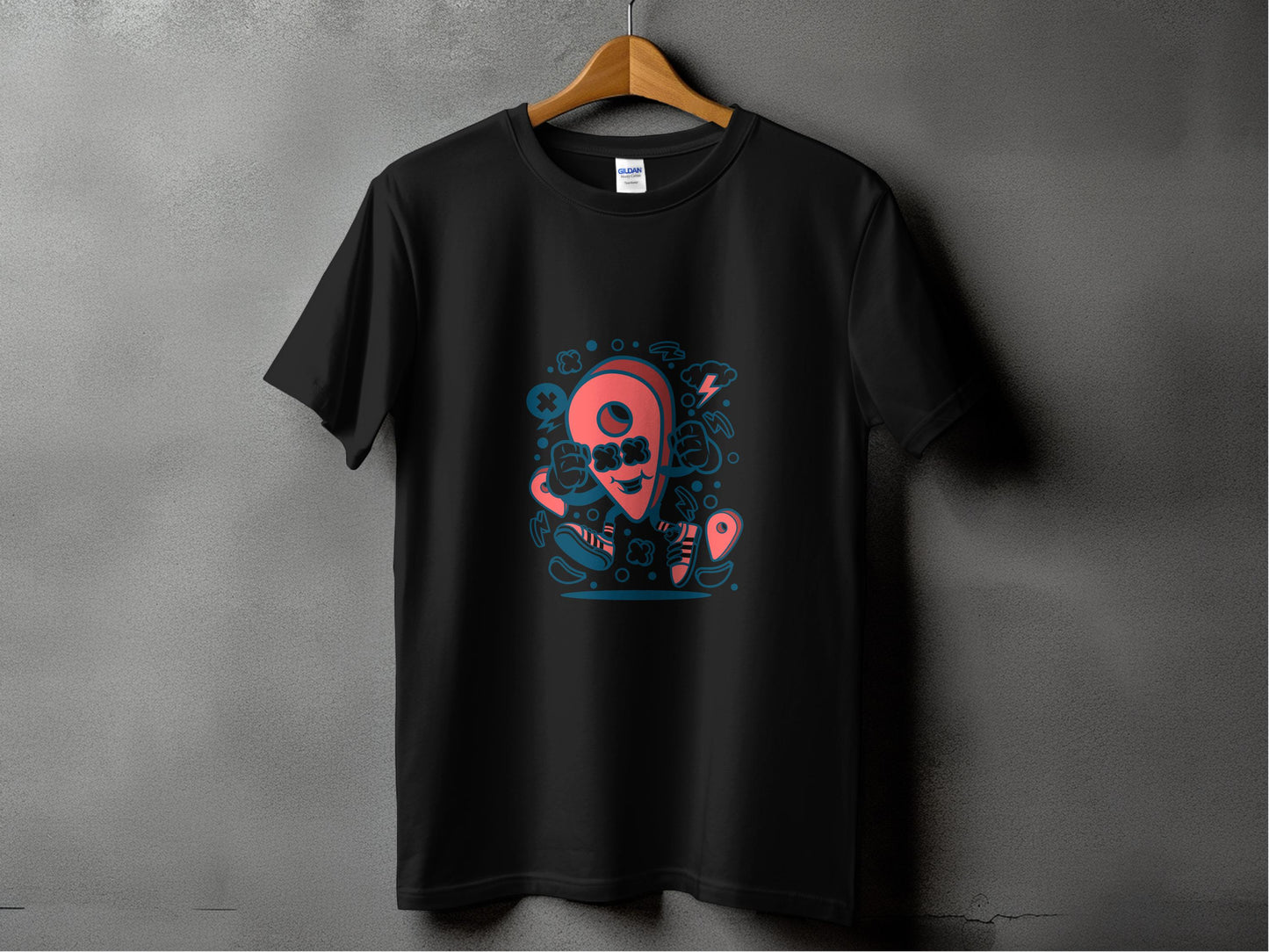 Artistic Skull and Guitar Design T-Shirt product