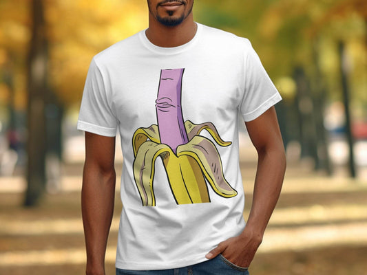 Fun Banana Cartoon and Vibrant Art Design T-Shirt - Design & Vybe