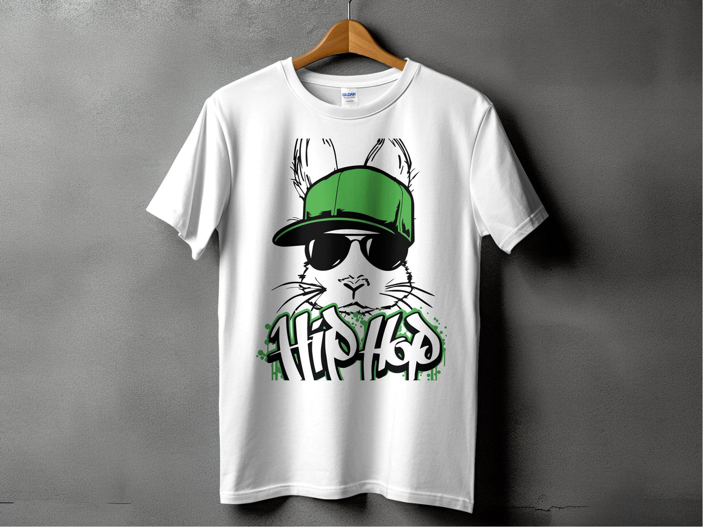Trendy Hip Hop Bunny with Sunglasses T-Shirt - Design & Vybe
