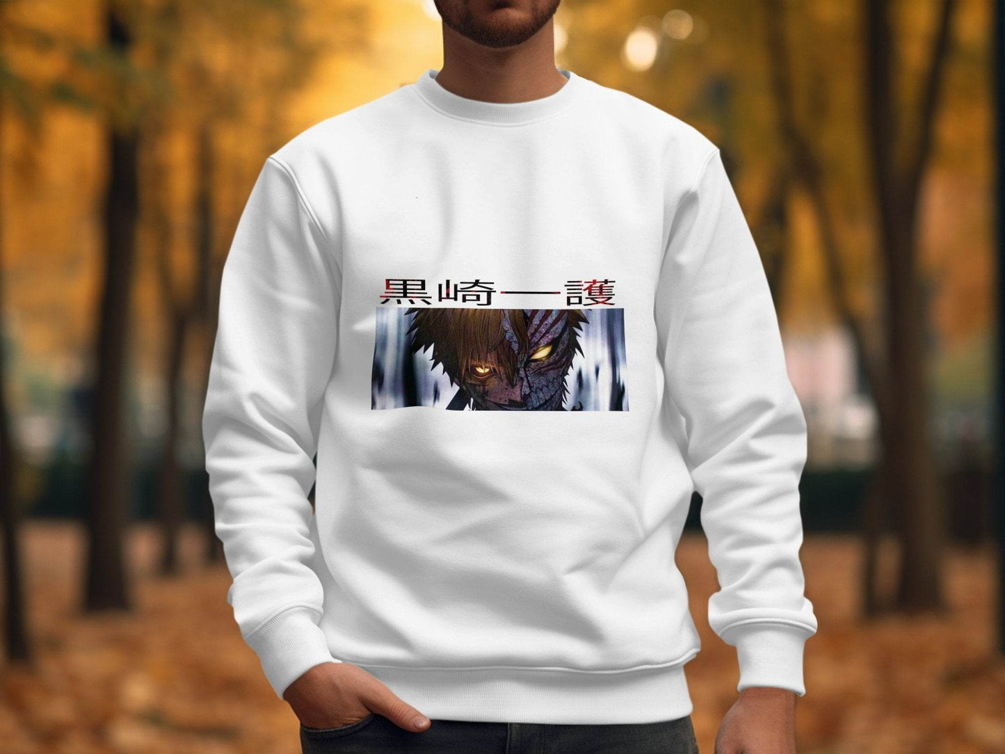 Anime Character Half Mask Kurosaki Ichigo Art Sweater - Design & Vybe