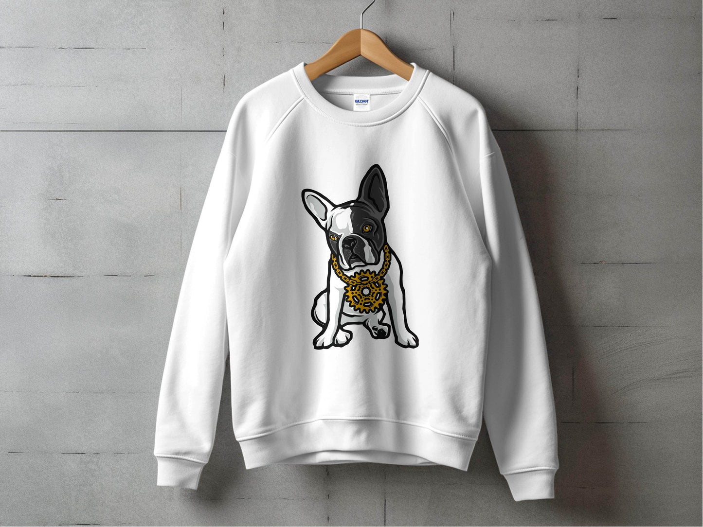 Cool French Bulldog with Bling Design Sweater - Design & Vybe