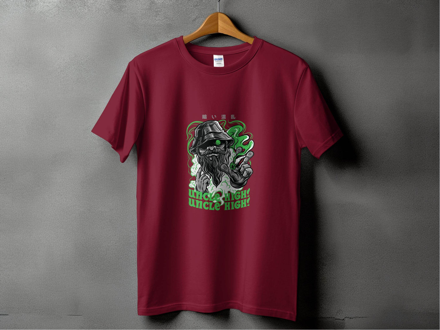 Uncle High Japanese Vector Art T-Shirt - Design & Vybe