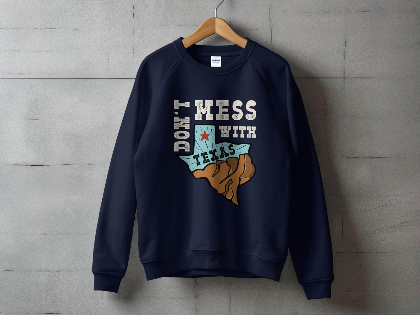 Iconic Don't Mess with Texas Graphic Sweater - Design & Vybe