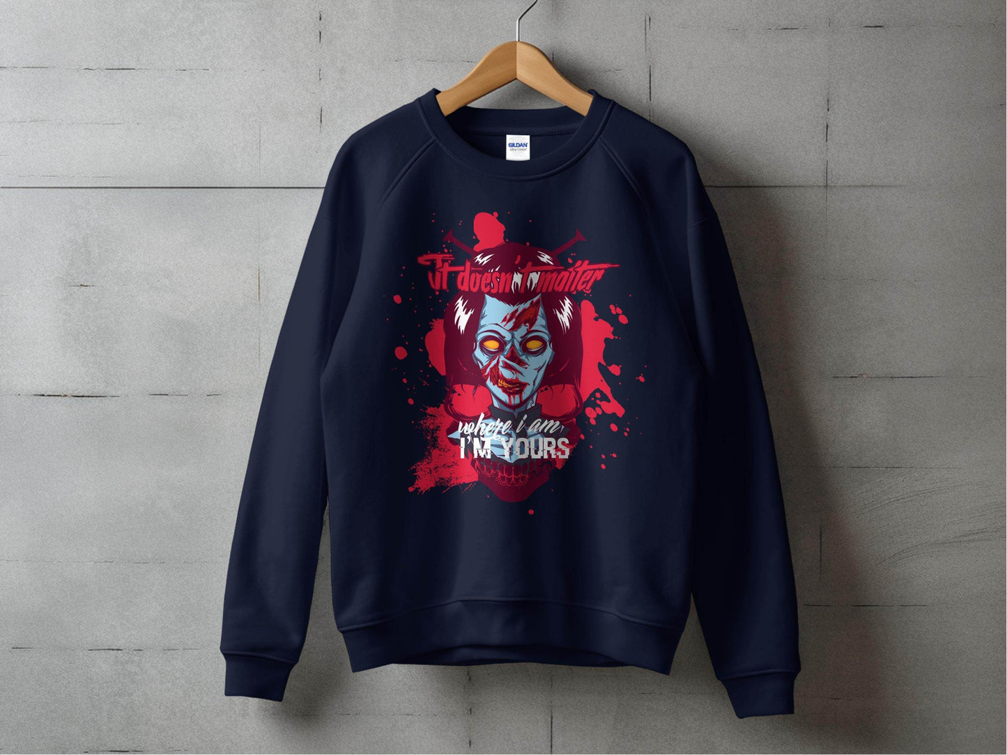 It does not matter where I am your Sci-Fi-Themed Horror Sweater - Design & Vybe