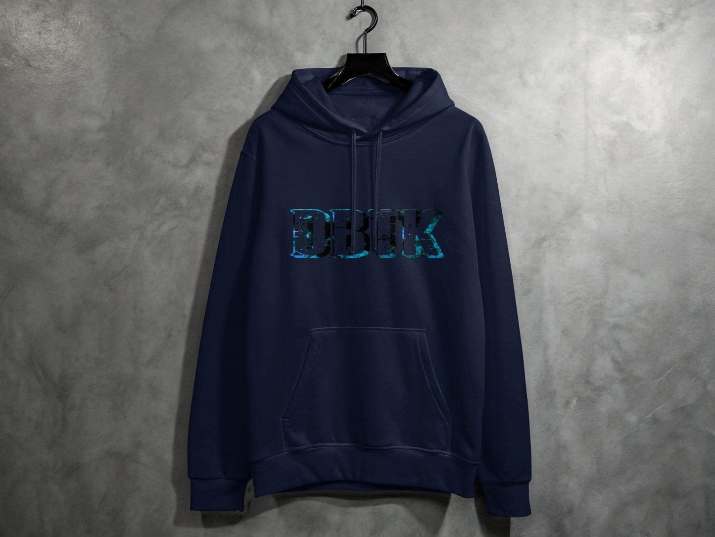 Blue Floral DBCK Letters Artistic Design Hoodie - Design & Vybe
