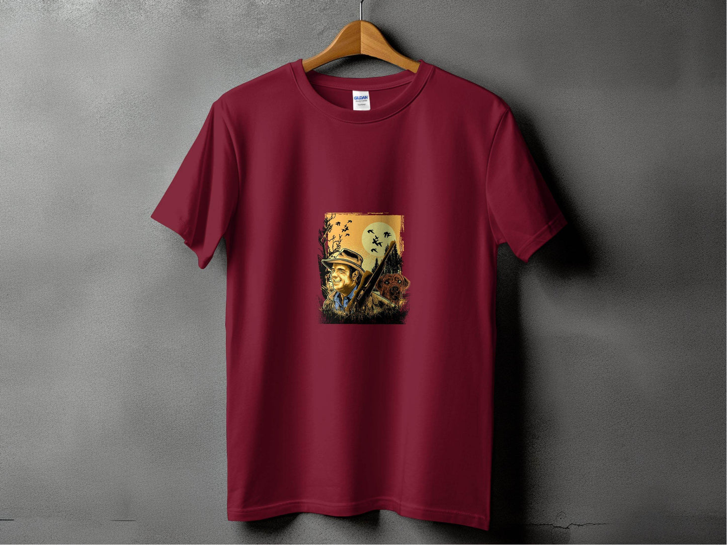 Hunter in the Wild with Loyal Dog Graphic T-Shirt - Design & Vybe