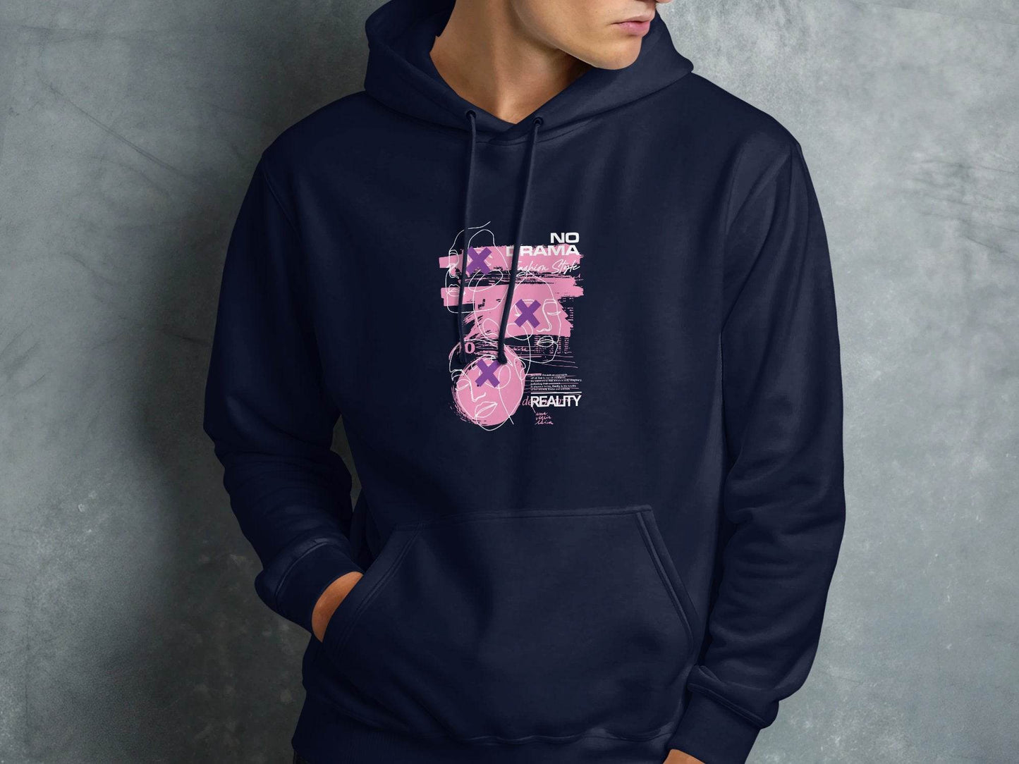No Drama Fashion Style Reality Art Graphic Hoodie - Design & Vybe