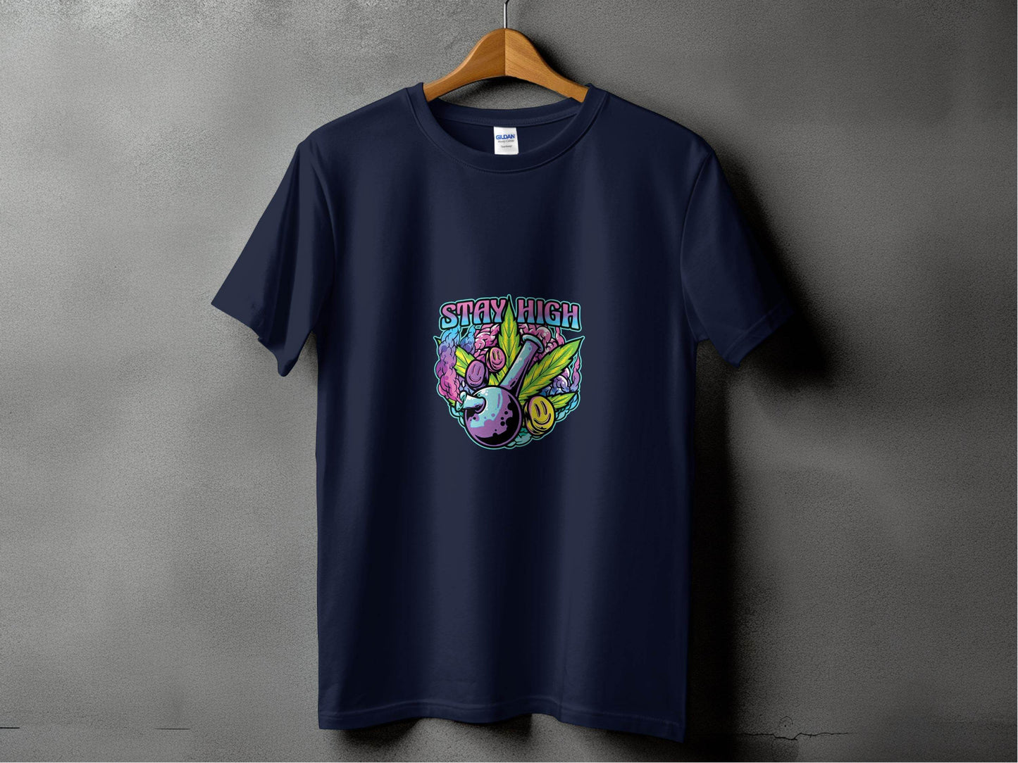 Stay High Graphic Weed Marijuana Cannabis Flower T-Shirt - Design & Vybe