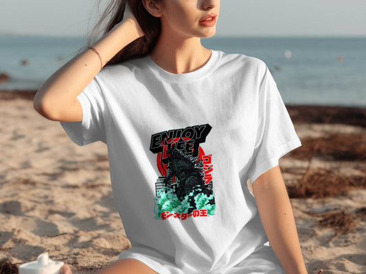 Enjoy Life Godzilla Monster King Of The Monsters T-Shirt - Design & Vybe