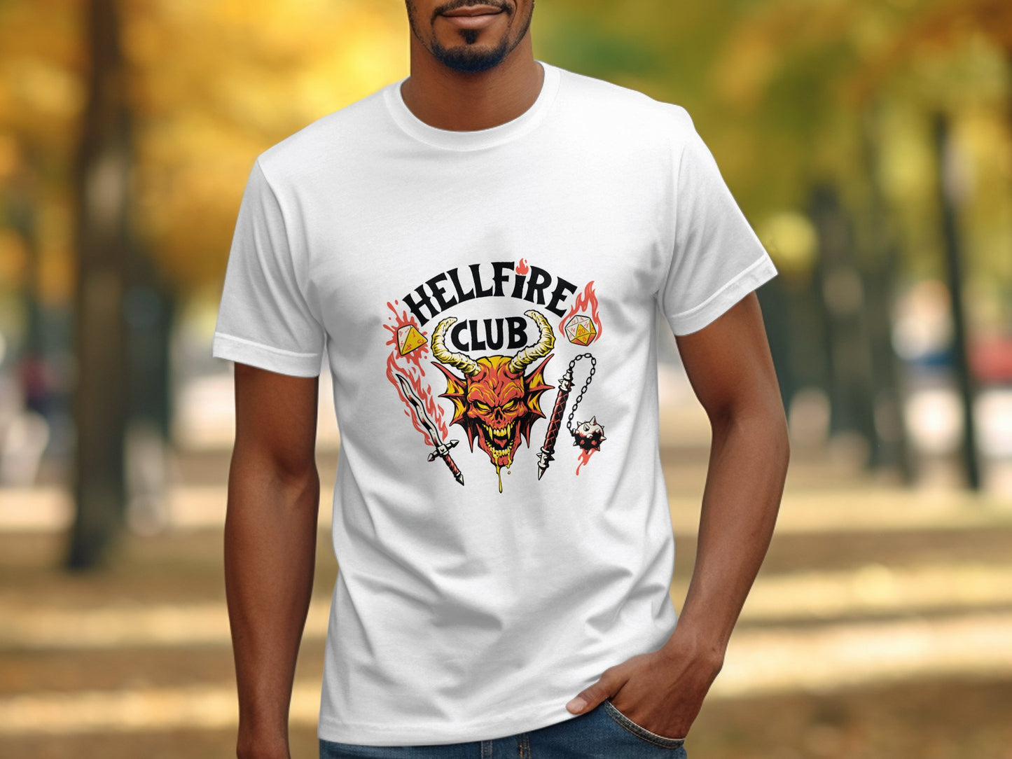 Hellfire Club Demon Head Graphic T-Shirt product