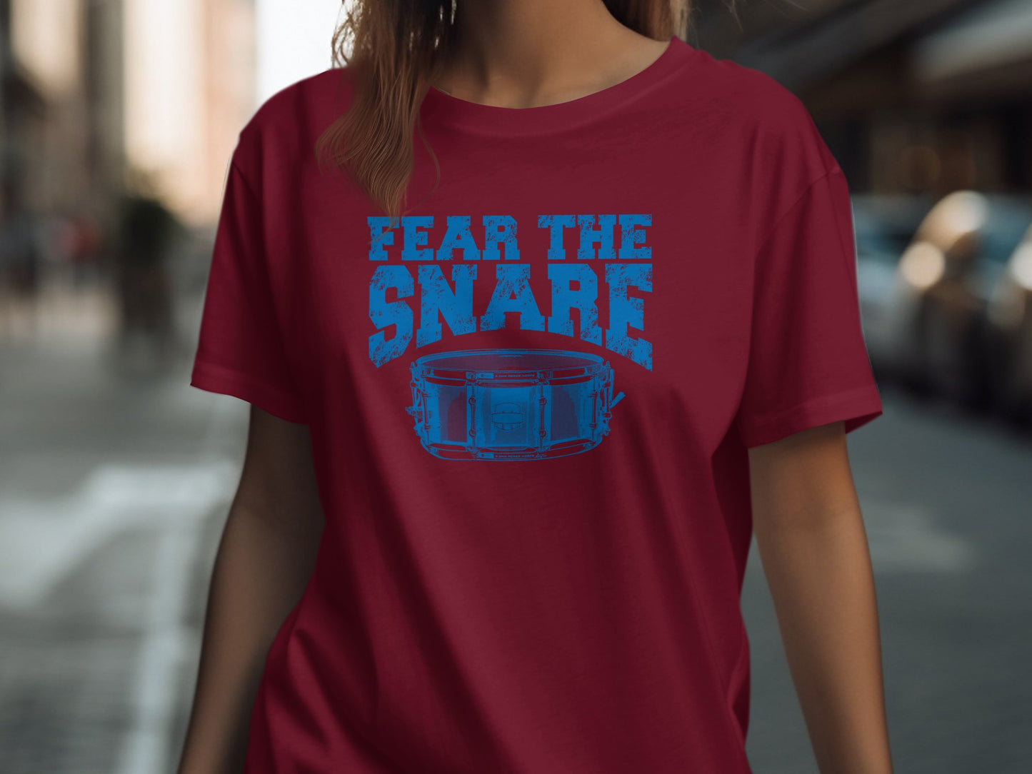 Fear The Snare Drummer Fan Graphic Tee product type