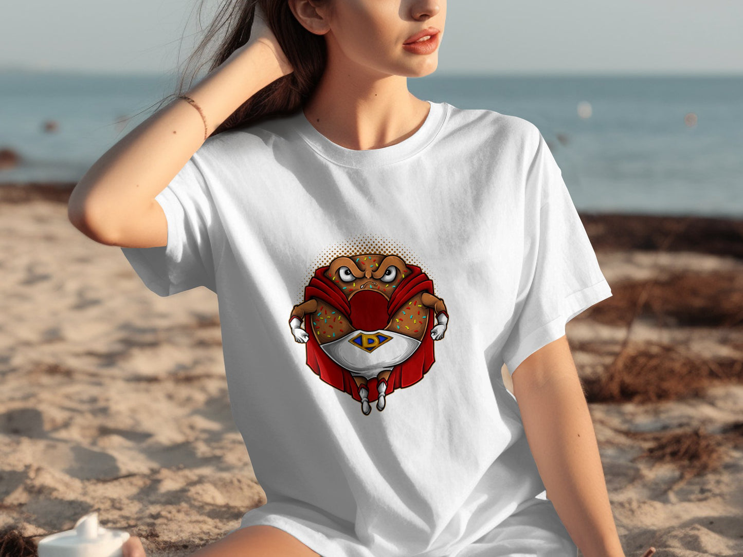 Superhero Crab Graphic T-Shirt for Relaxed Look product