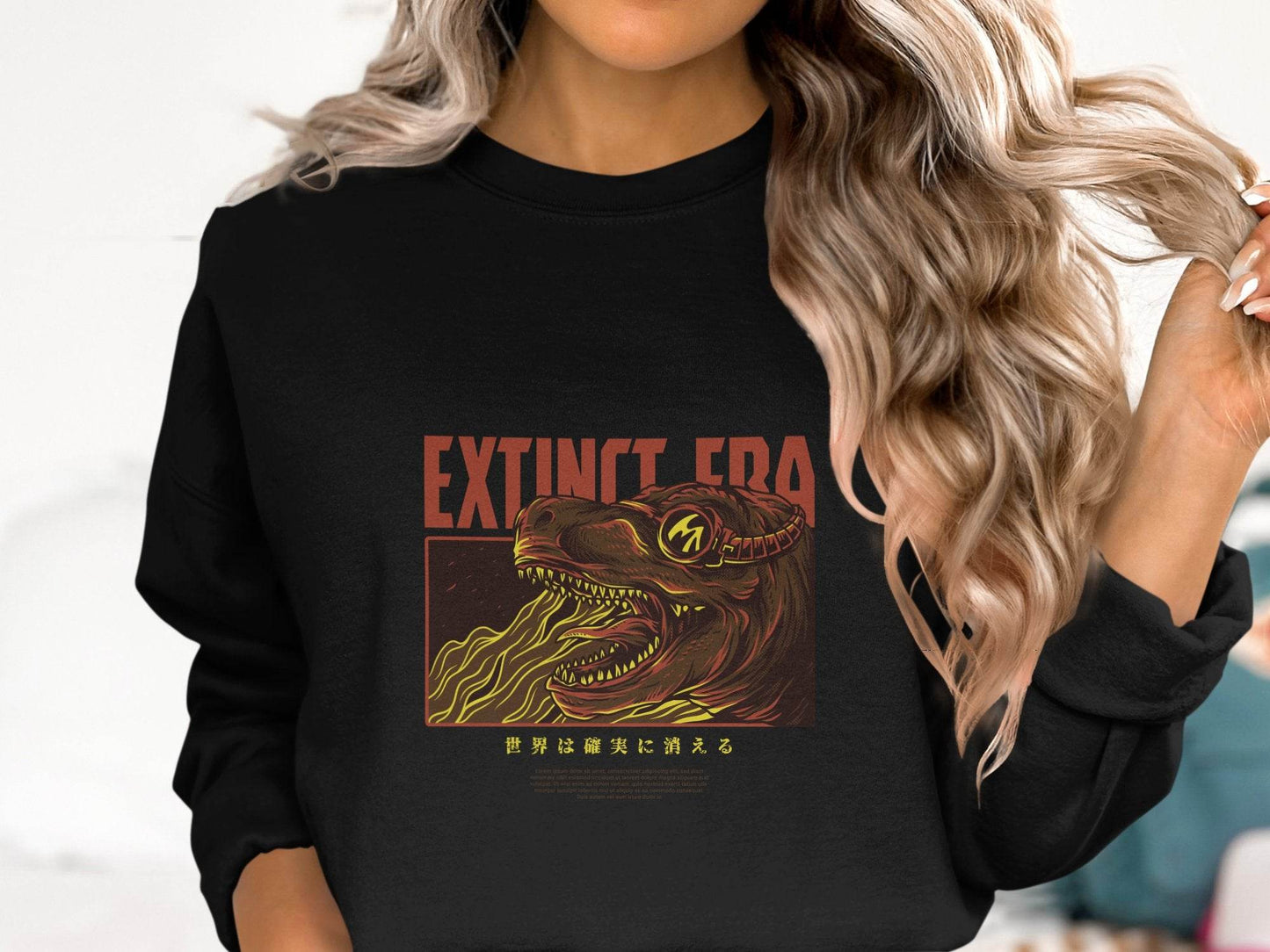 Extinct Era Tyrannosaurus Digital Artwork Design Sweater - Design & Vybe