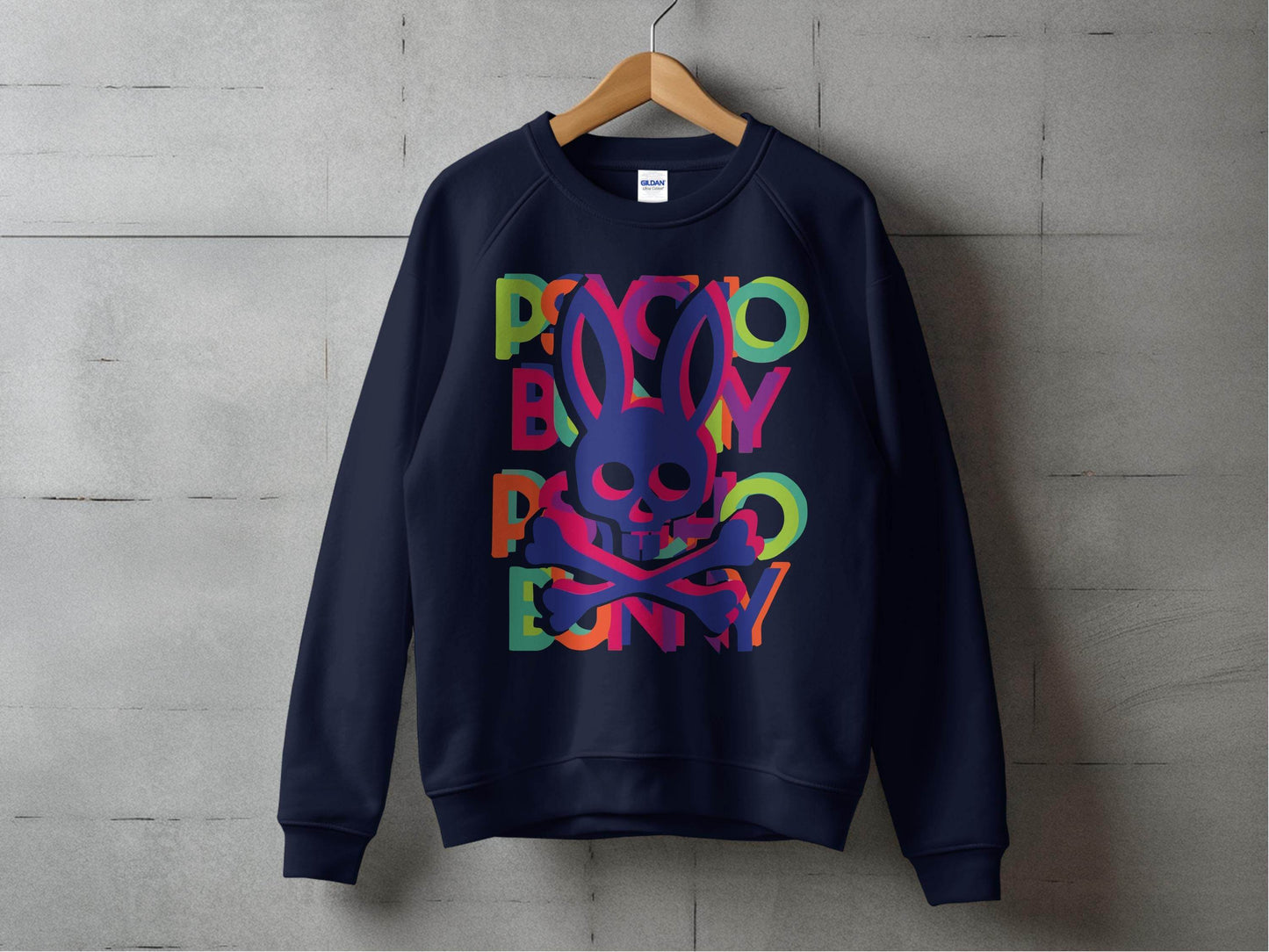 Bold and Colorful Design with Rabbit Skull Sweater - Design & Vybe