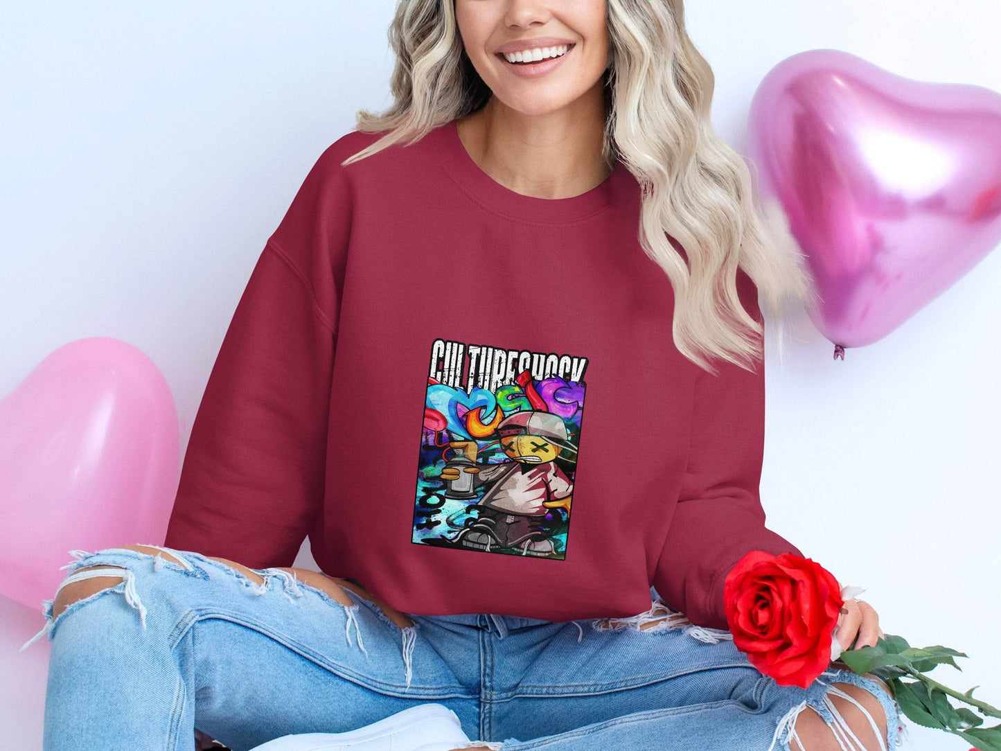 Culture Shock Graphic Illustration Based Art Sweater - Design & Vybe
