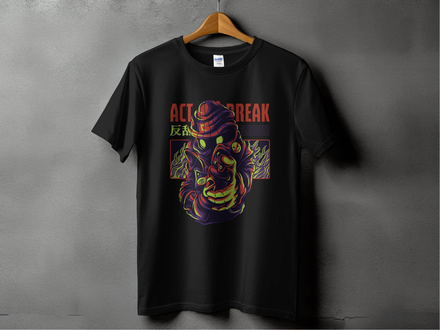 Act Break Graffiti Style Creative Design T-Shirt - Design & Vybe