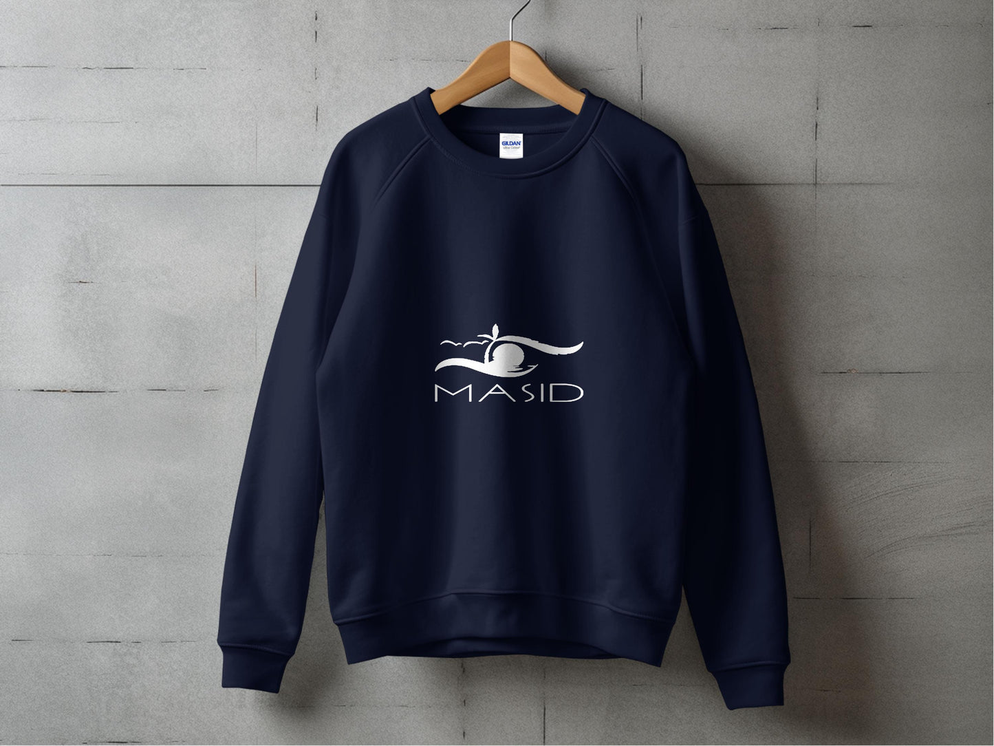Masid Navy Blue Long Sleeve Crewneck Sweatshirt product