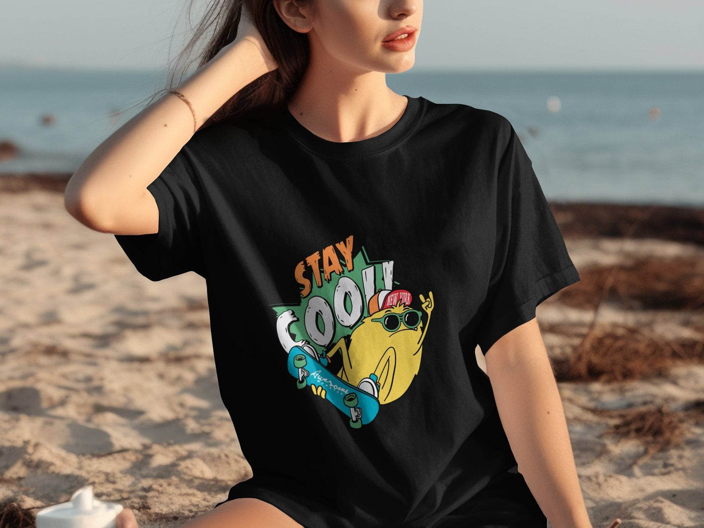 Stay Cool Skateboarding Frog Graphic T-Shirt - Design & Vybe