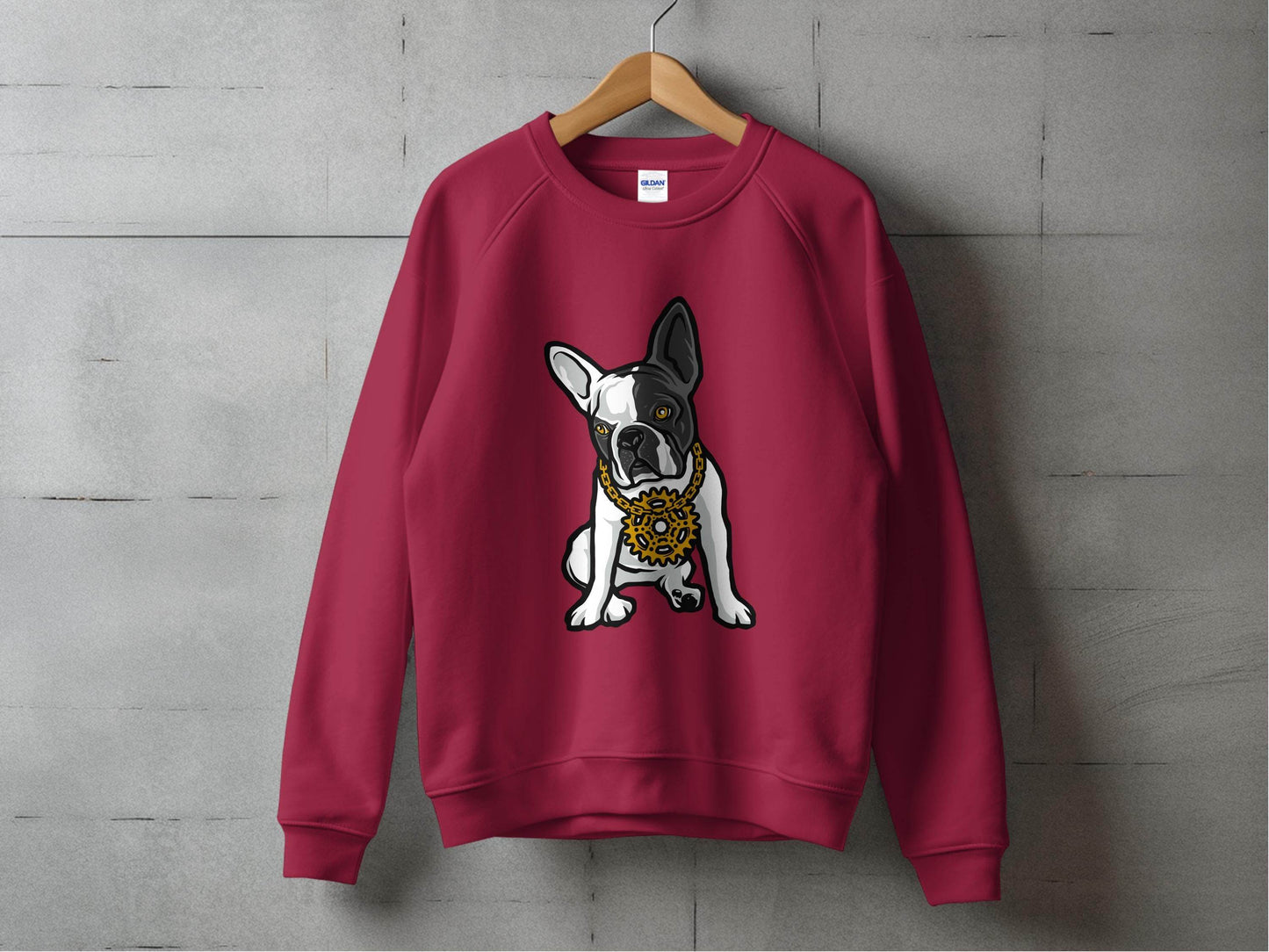 Cool French Bulldog with Bling Design Sweater - Design & Vybe