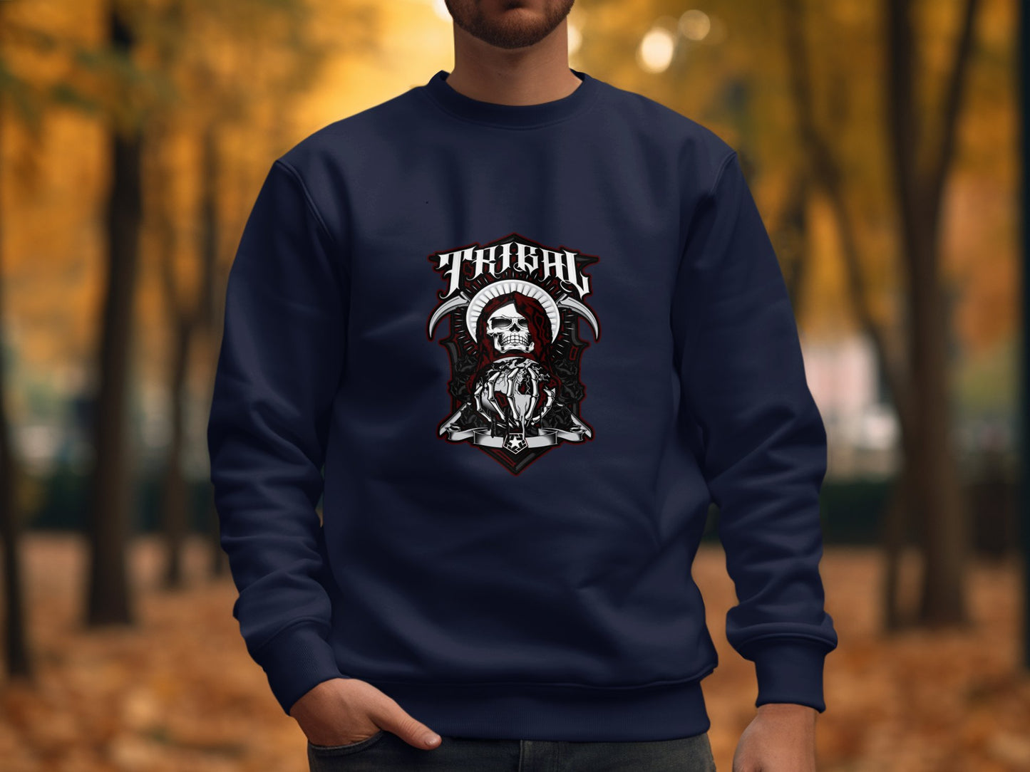 Tribal Viking Graphic Long Sleeve Hoodie product