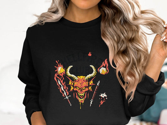 Hellfire Club with Dice and Sword Design Unisex Sweater - Design & Vybe