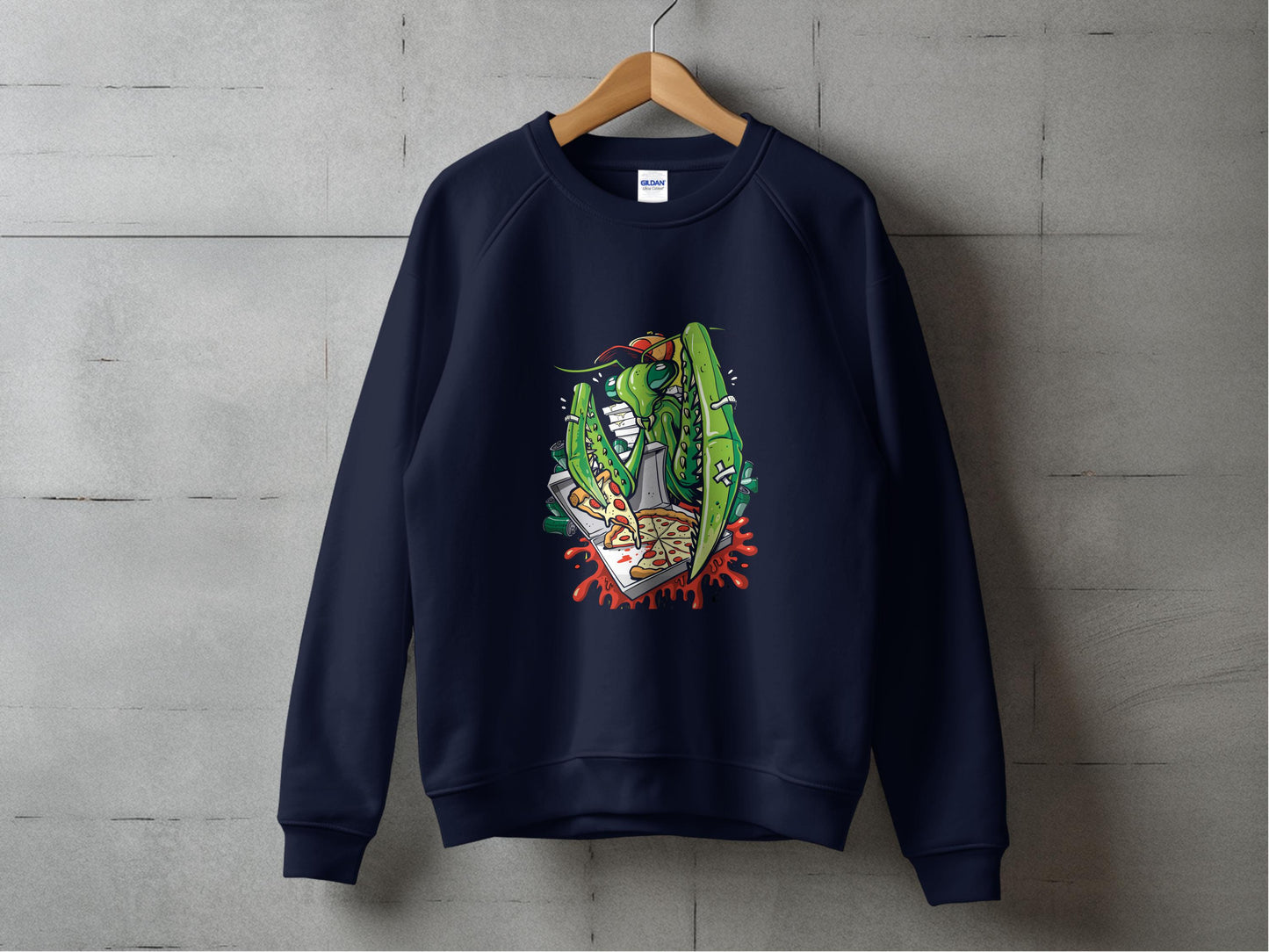 Dark Blue Sweatshirt With Stylish Veg Taco Design product