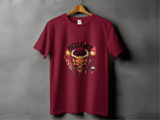 Hellfire Club with Dice and Sword Design Unisex T-Shirt - Design & Vybe