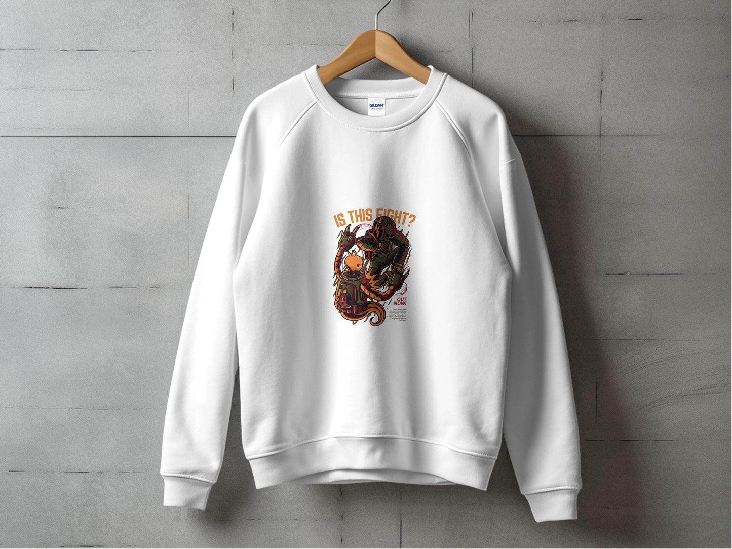 Is This Fight Out Now with Robot Battle Art Sweater - Design & Vybe