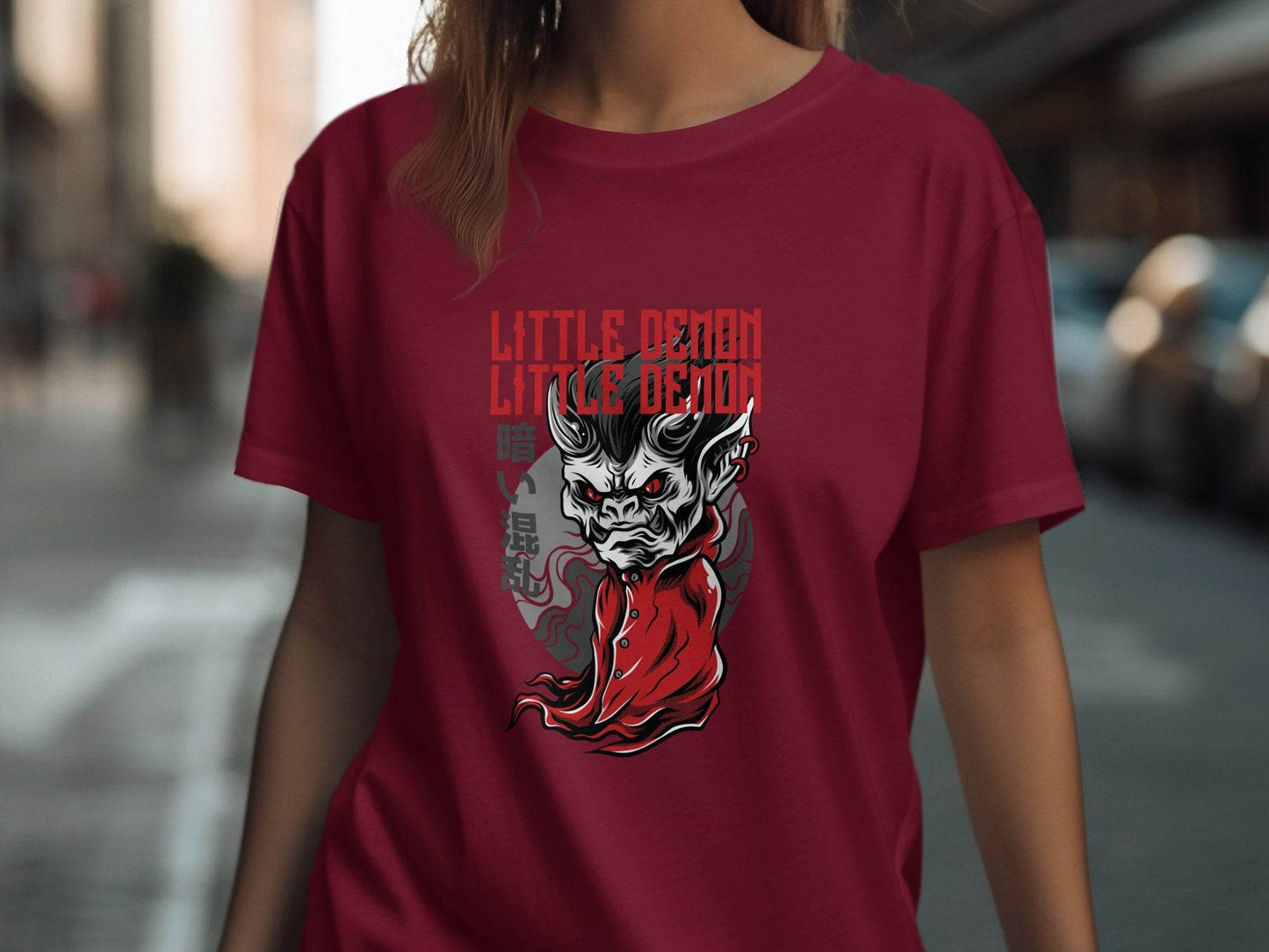 Little Demon Graphic Japanese Art Style T-Shirt - Design & Vybe