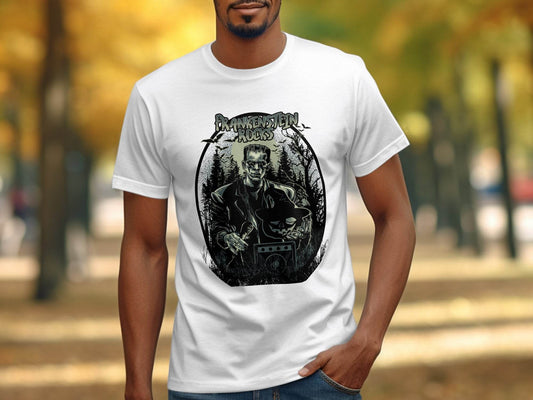 Vintage Frankenstein Rocks Graphic Design T-Shirt - Design & Vybe