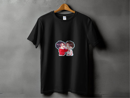 Cute Cartoon Smiling Together KPop Fan Art T-Shirt - Design & Vybe