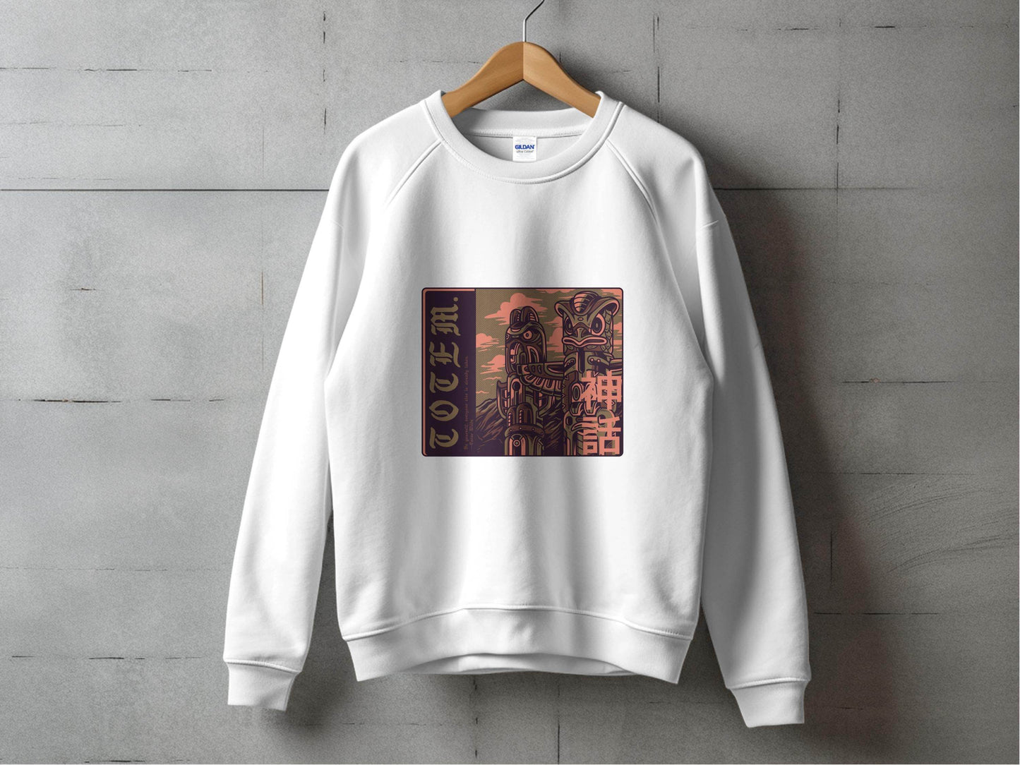 Be Yourself Japanese Totem Poles Graphic Design Sweater - Design & Vybe