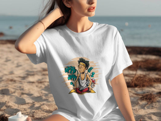 Yoga Enthusiast Graphic Printed Casual T-Shirt - Design & Vybe