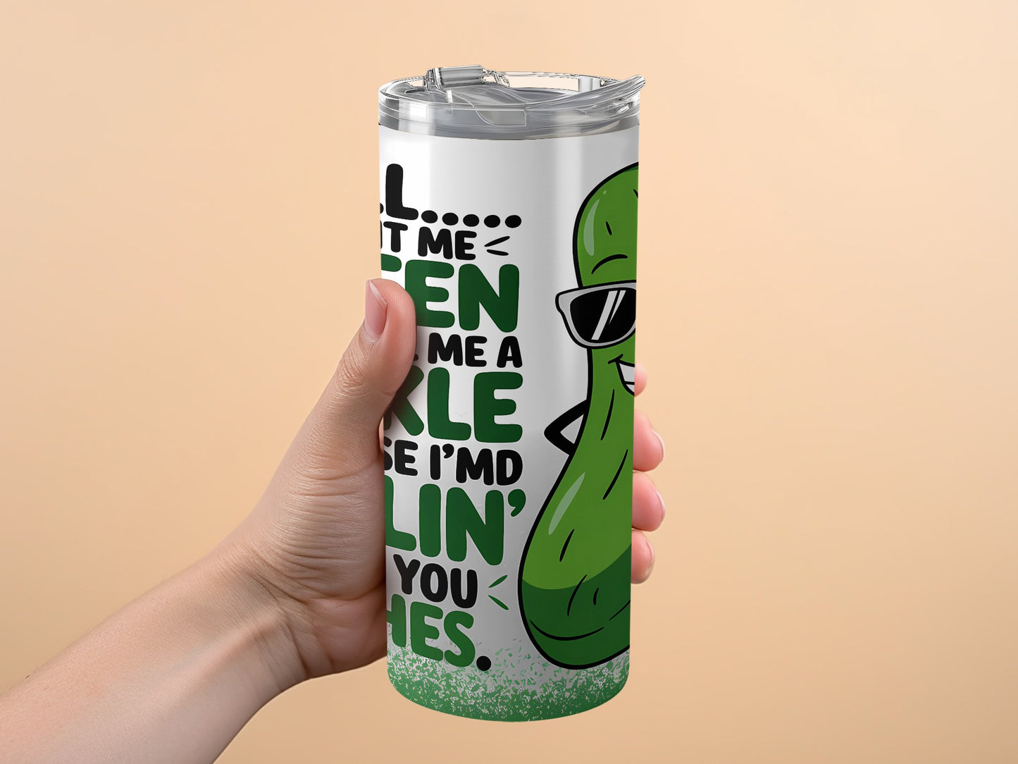 Pickle Theme Double-Walled Insulated Tumbler product