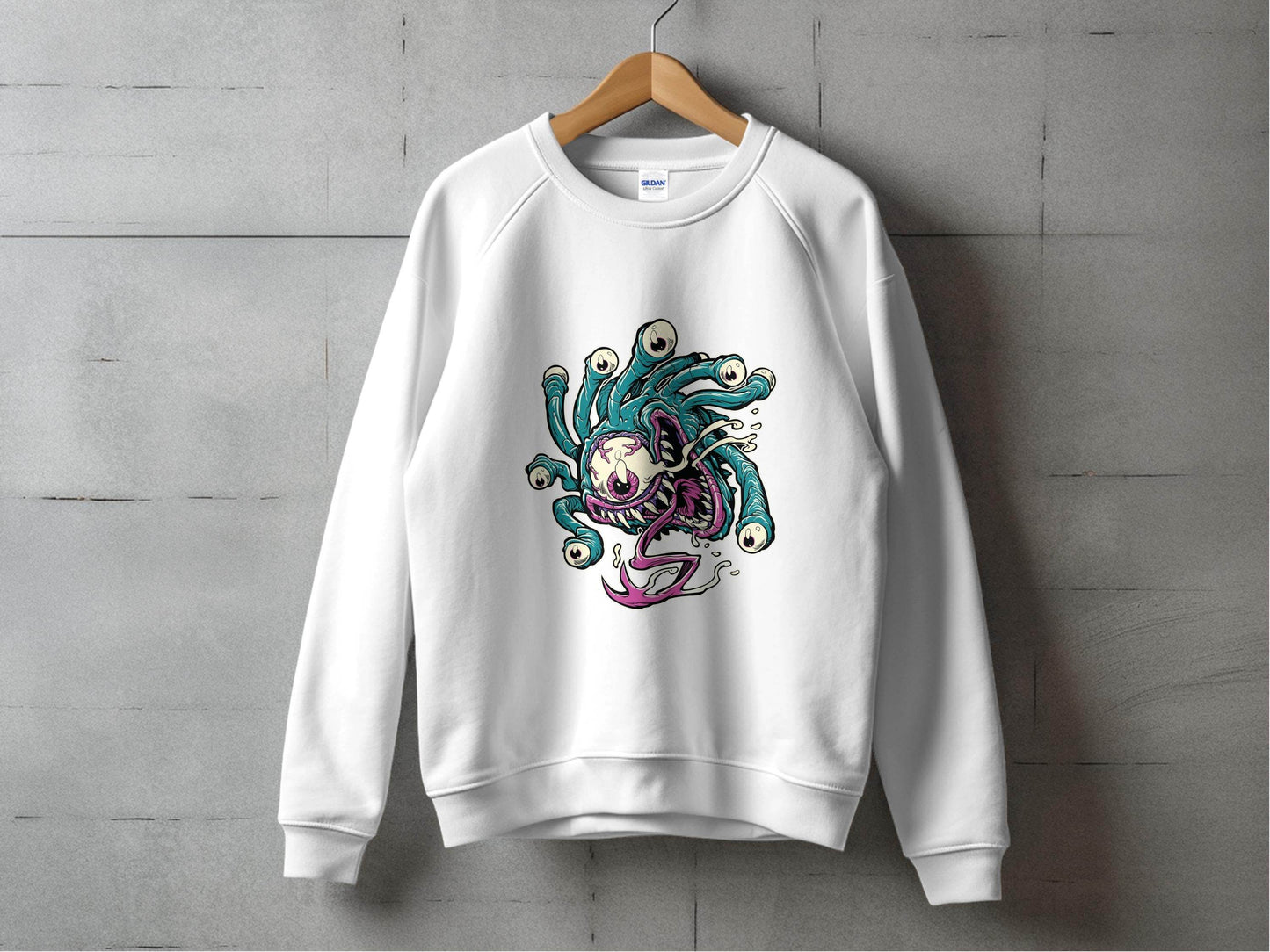 Eye Monster Colorful Fantasy Illustration Graphic Sweater - Design & Vybe