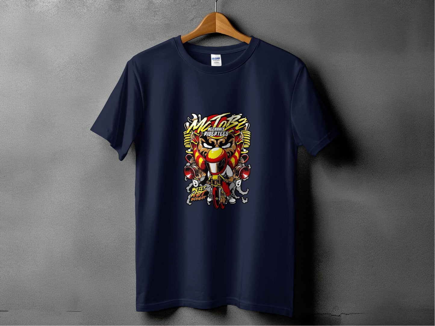 Motorbz Mechanix Ridertees Built Not Bought Graphic T-Shirt - Design & Vybe