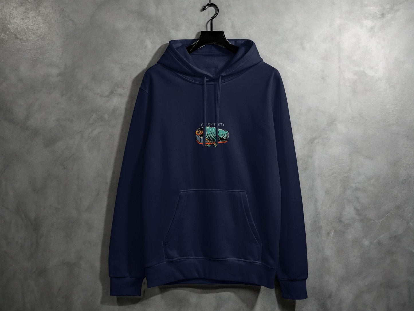 After Party Skeleton Resting in Coffin Graphic Hoodie - Design & Vybe