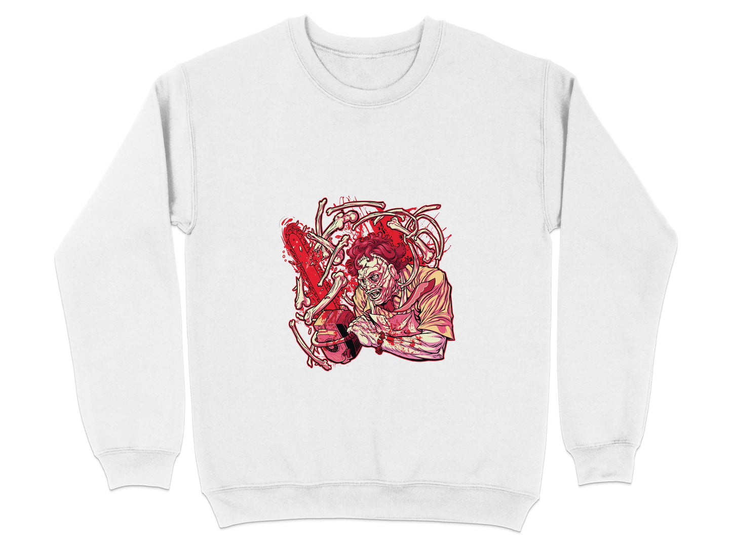 Vivid Red Design Featuring Gripping Scene Sweatshirt product