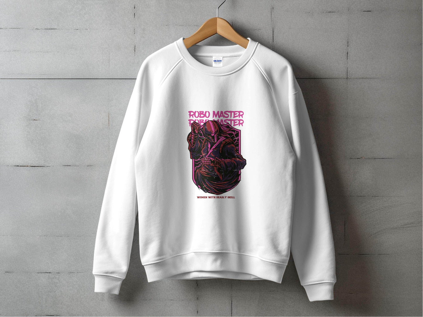 Robo Master Woman With Deadly Skill Graphic Design Sweater - Design & Vybe