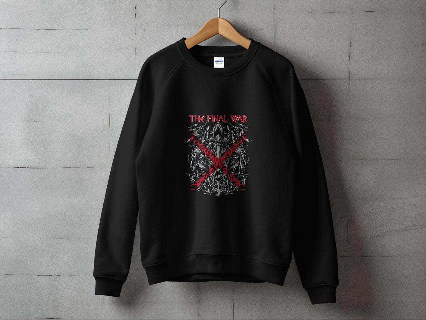 The Final War Dragon Design Graphic Print Sweater - Design & Vybe