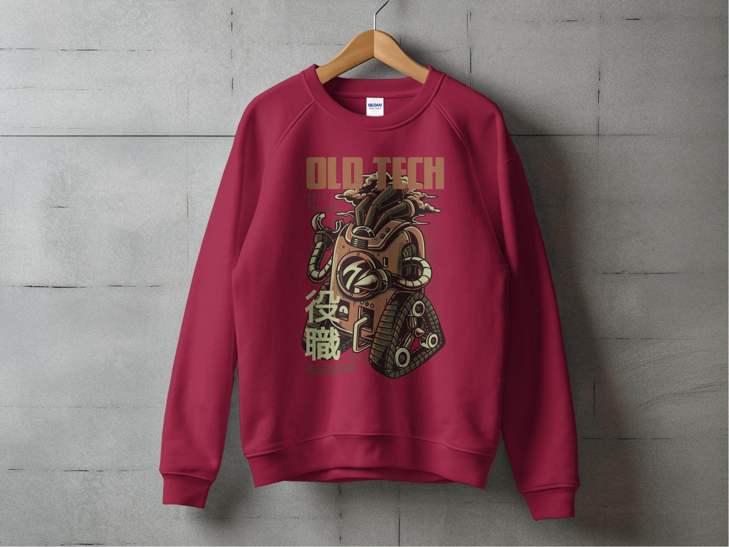 Old Tech Post of the End Robot Inspired Sweater - Design & Vybe