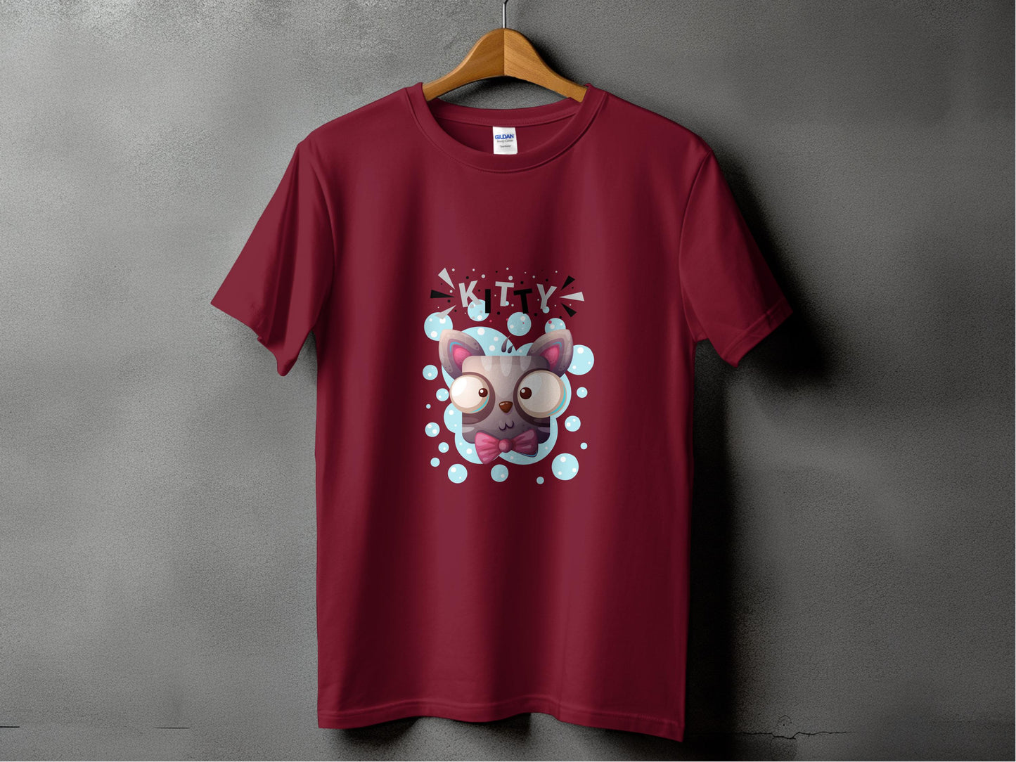 Funny Cartoon Cat with Glasses Graphic T-shirt product type