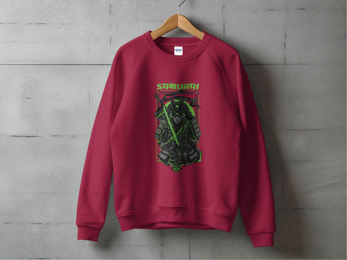 Warrior Lion Samurai Design Graphic Art Sweater - Design & Vybe