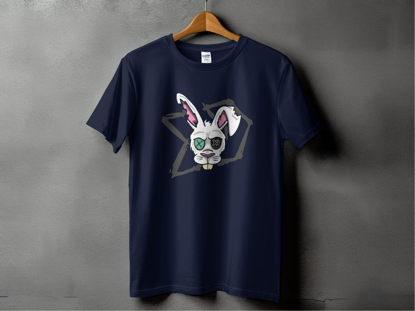 Playful Rabbit Graphic Short Sleeve T-shirt product type