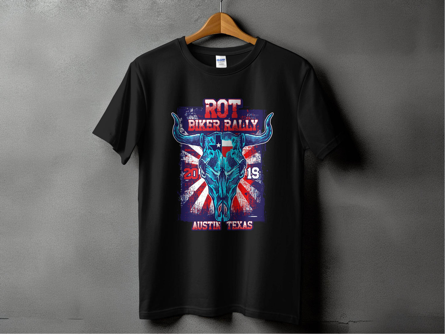 ROT Biker Rally Austin Texas 2019 T-Shirt - Design & Vybe