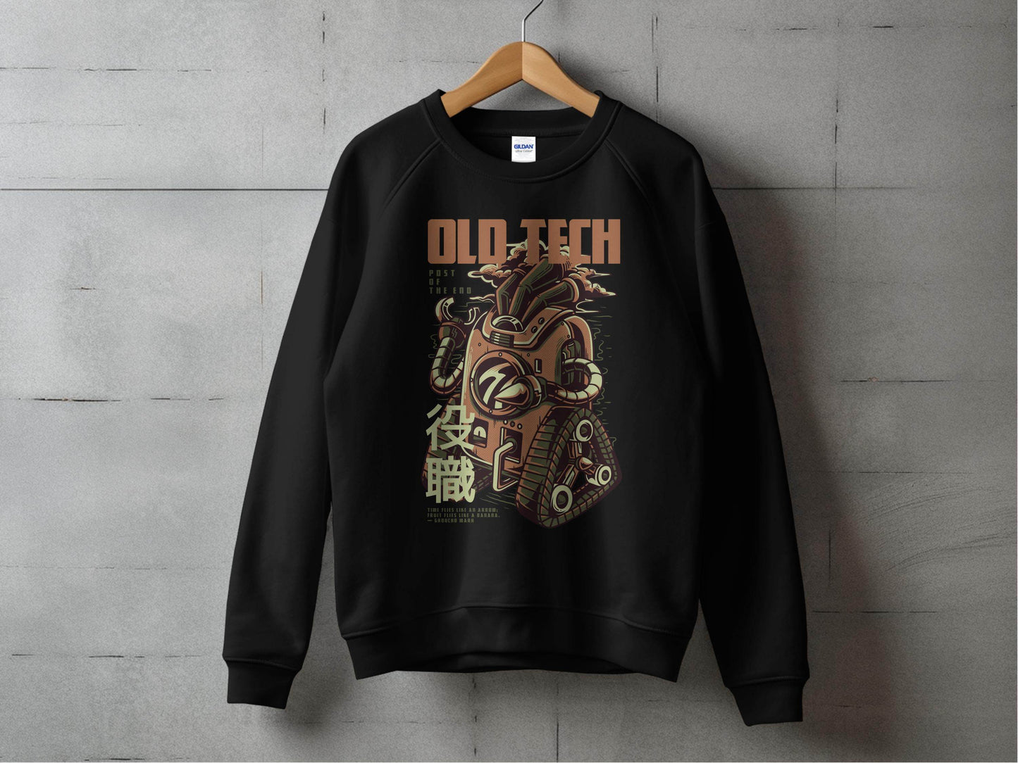 Old Tech Post of the End Robot Inspired Sweater - Design & Vybe