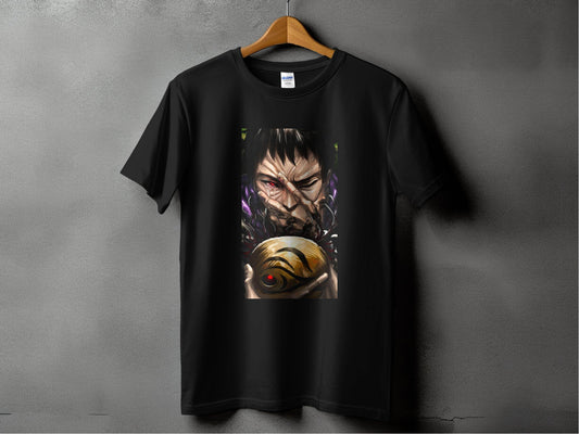 Crying Man Golden Sphere Graphic Novel Inspired Art T-Shirt - Design & Vybe