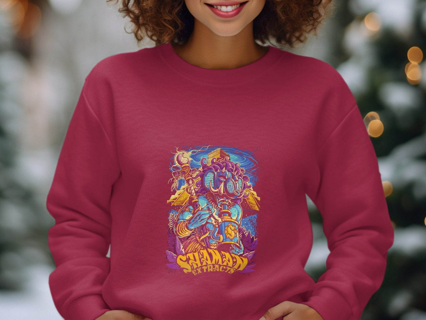 Shaman Extracts Colorful Design Graphic Artwork Sweater - Design & Vybe
